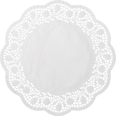 DEMMLER Tortenspitzen rund 4021100625 40cm, 6 Stück weiss