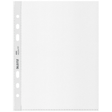 LEITZ Zeigetaschen PP Recycle A5 4002-00-03 transparent, 100my 25 Stück