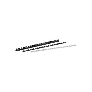 BÜROLINE Plastikbinderücken 8mm A4 351374 schwarz 100 Stück