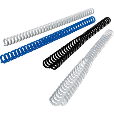 GBC Binderücken 12mm A4 388057E weiss, 34 Ringe 50 Stück