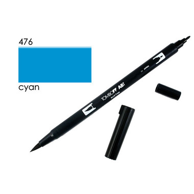 TOMBOW Dual Brush Pen ABT 476 cyan