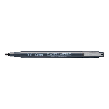 PENTEL Fineliner Pigment Call. 3.0 mm S20P-C3A POINTLINER, schwarz