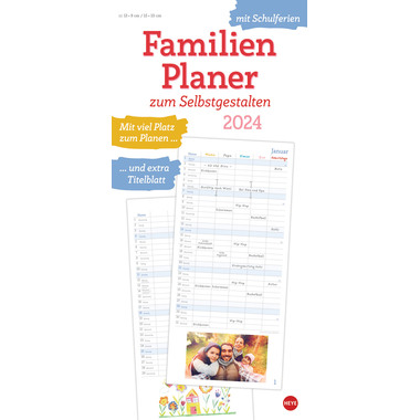 HEYE Familienplaner Selbstgestalt. 20527 DE, 21x45cm 2024