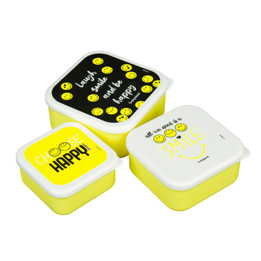 ROOST Lunchbox SMEL9850 Smiley, 3er Set