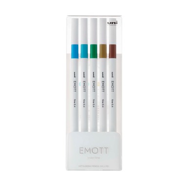 UNI-BALL Fineliner Emott 0.4mm PEM-SY_5C_NO.4 island 5 pcs.