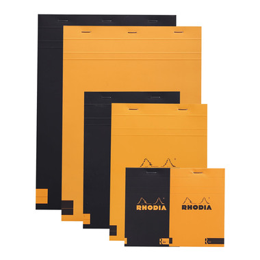 RHODIA Notizblock A5 162008C blanko schwarz