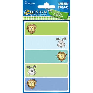 Z-DESIGN Sticker Löwe Hund 8.4x16cm 59666Z farbig 2 Bogen