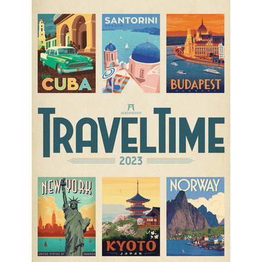 ACKERMANN Travel Time Reise-Plakate 2415 multil., 66x50x0.8cm, 2024
