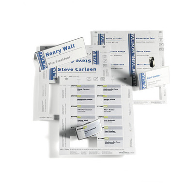 DURABLE Etiketten Badgemaker 1451/02 weiss, 30x60mm 20Bl./27Stk.