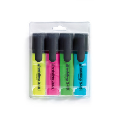 EDDING Textmarker 345 345-E4 4 Farben ass.
