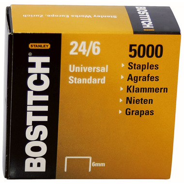 BOSTITCH Heftklammern 24/6 m 2465MGAL 5000 Stück