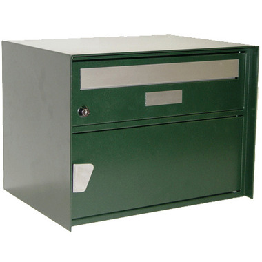 Briefkasten grün pulverbesch.
