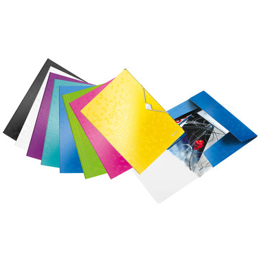 LEITZ Dossier de coll. WOW A4 4599-00-16 jaune 150 feuilles