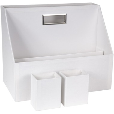 BIGSO BOX OF SWEDEN Pultorganisator 15753700 Hurry weiss 34.5x28x19.5