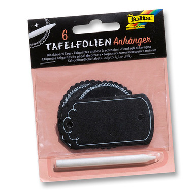FOLIA Accrocher noir 39101 6 pcs. lavable