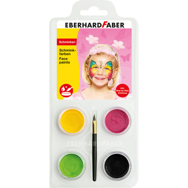 EBERHARD FABER Schminkset Schmetterling 579022 inkl. Pinsel