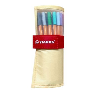 STABILO Rollerset point 88 0.4mm 8825-08-02CH 25 Farben ass. pastellgelb