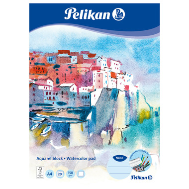 PELIKAN Aquarell-Malblock A4 236812 30x21cm, 20 Blatt