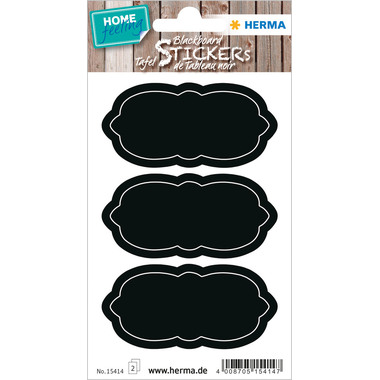 HERMA Sticker Home Wolke 15414 schwarz 6 Stück/2 Blatt
