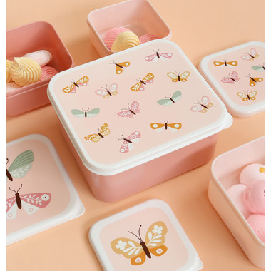 ALLC Lunch & snack box set SBSEBU42 Butterflies