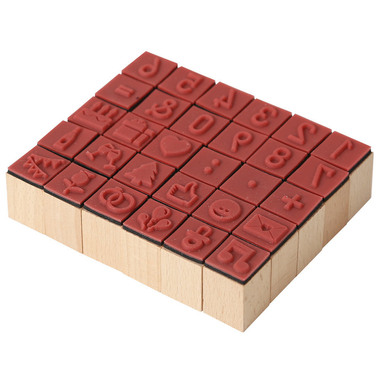 I AM CREATIVE Stempe-Set 4082.19 Zahlen & Symbole, 30 Stück