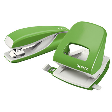 LEITZ Locher/Hefter WOW 5095-10-54 grün, Bundle