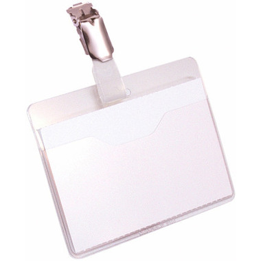 DURABLE Badge avec clip 8106/19 transp., PVC, 60x90mm 25 pcs.