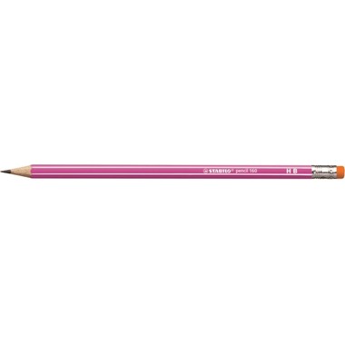 STABILO Bleistift 160 mit Gummi HB 2160/01HB pink