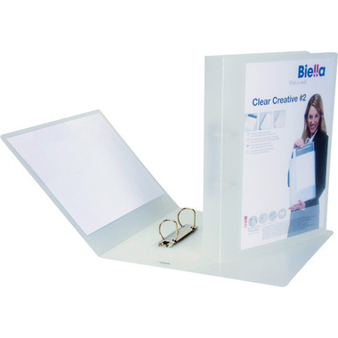 BIELLA Ringbuch Creative#2 4.5cm 42942303U trans., 2-Ring, Sichttasche A4