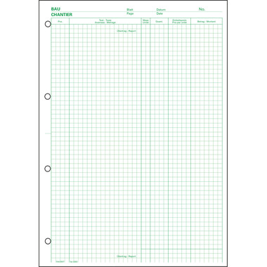 FAVORIT Devis blocco dimensioni A4 2083 verde 100 fogli