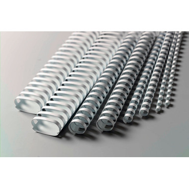 GBC Baguettes de reliure 45mm A4 4028206 blanc, 21 anneaux 50 pcs.