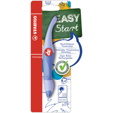 STABILO Tintenroller Easy Original B-58455-5 pastell blau, Rechtshänder