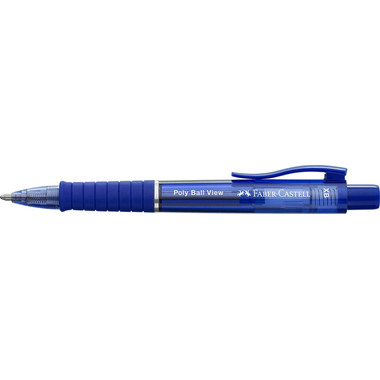 FABER-CASTELL Kugelschreiber Poly Ball View 145751 Admiral blue XB