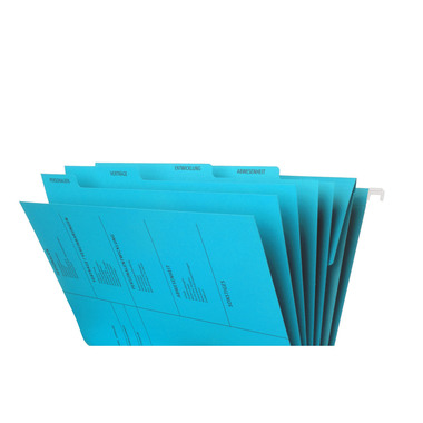 PAGNA Hängemappe Personal 5-teilig 44105-02 blau