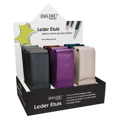 ONLINE Etui en cuir ass. 41054/12 Display, 12 pcs.