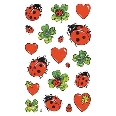 Z-DESIGN Sticker Creative 53558 Marienkäfer/Klee 2 Stück