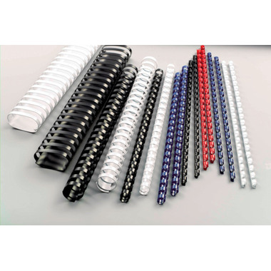 GBC Plastikbindrücken 8mm A4 4028174 schwarz, 21 Ringe 100 Stück