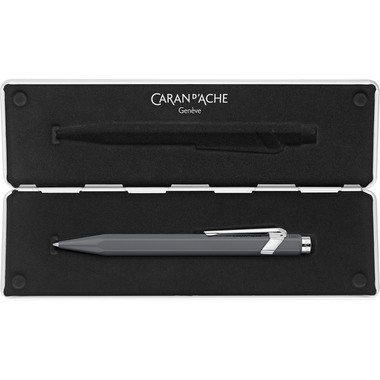 CARAN D'ACHE Roller 849 0.7mm 846.595 grau, mit Metalletui
