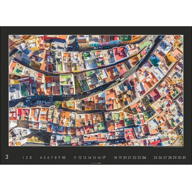 WEINGARTEN Kalender Die Erde von Oben 2951900 DE, 68x49cm 2024