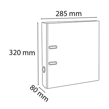 EXACOMPTA Ordner Aquarel 8cm 53566E Rosa A4