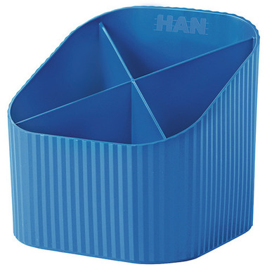 HAN Stifteköcher Re-LOOP 17238-914 blau 4 Fächer