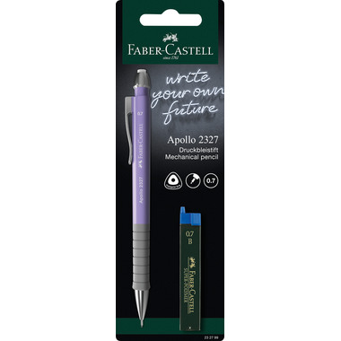 FABER-CASTELL Druckbleistift Apollo 232799 mit Mine sortiert
