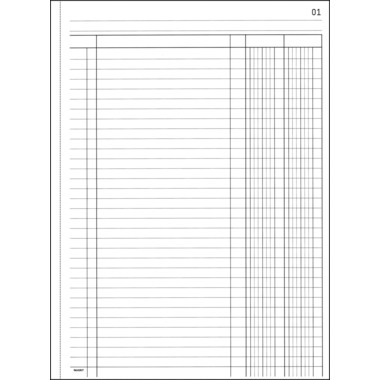 FAVORIT Durchschreibebuch 2 Kolonnen 368 OK N weiss/weiss, nummeriert,D/F/I
