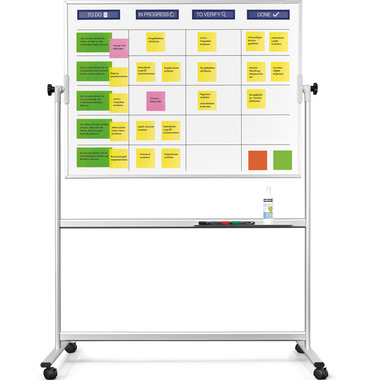 MAGNETOPLAN SCRUM Board 1800x1200mm 1240699 XL mobil acc. incl.