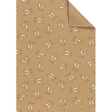 STEWO Geschenkpapier Bunny 2514544360 weiss 100x70cm