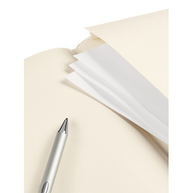 TRANSOTYPE senseBook RED RUBBER A5 75020501 liniert, M, 135 Seiten beige