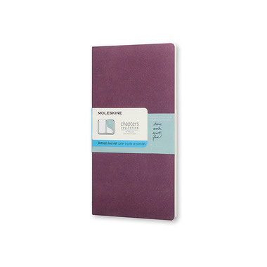MOLESKINE Chapter-Notizheft Slim Medium 401260 pflaume Raster