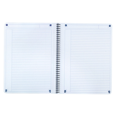 OXFORD Touch Spiralheft 400103994 A4, liniert 70 Blatt, blau