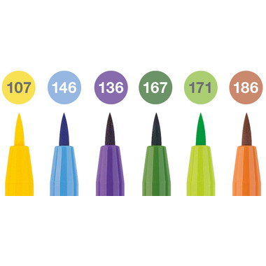 FABER-CASTELL Artist Pen Tuschestift 167178 Summer vibes 6 Stk.