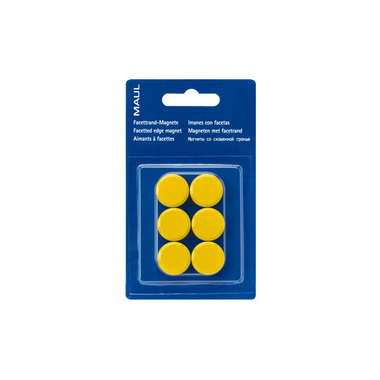 MAUL Magnete 20mm 6176213 gelb 6 Stück